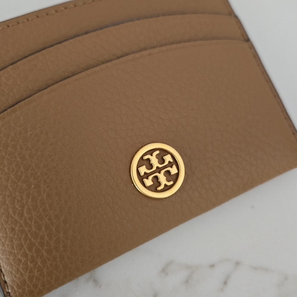 NWT Tory Burch Robinson Pebbled Leather Card Case - Picture 5 of 5